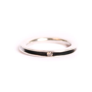 Champagne diamond forged ring